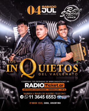 SAB.04.JUL LOS INQUIETOS DEL VALLENATO